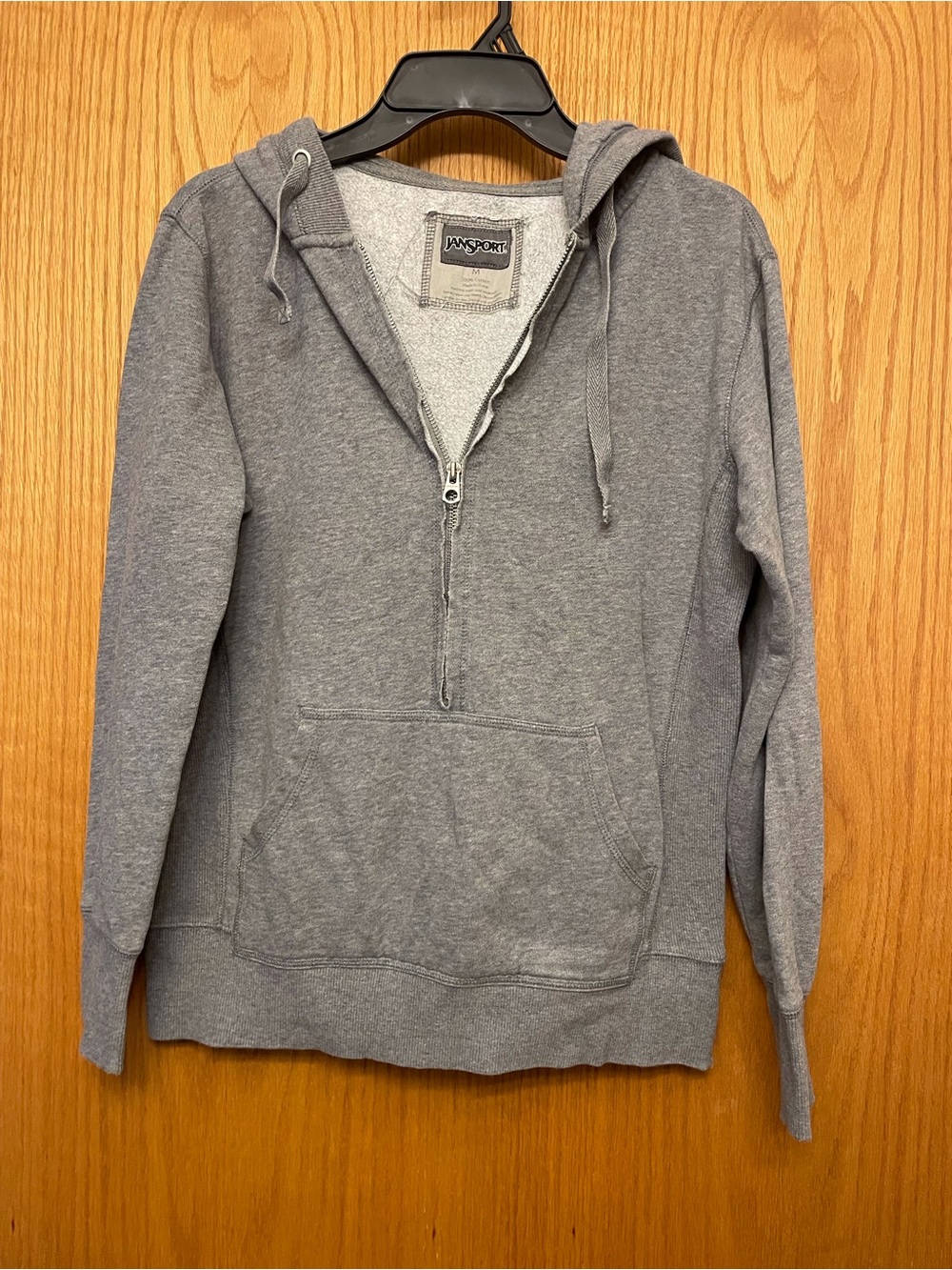 Jansport Men's Heather Gray Quarter-Zip Pullover Sweater